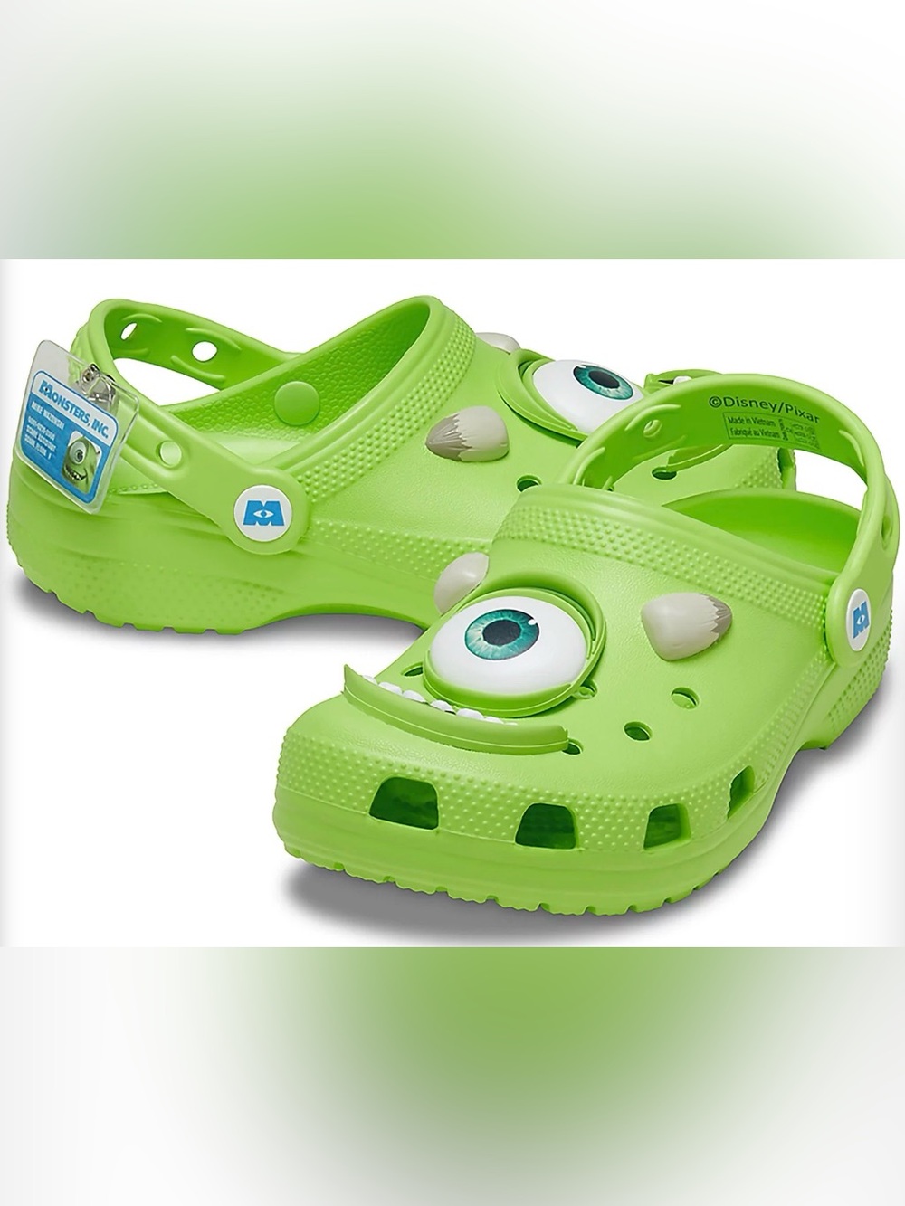 NWT CROCS Kids' Monsters, Inc. Mike Classic Clog Size J5